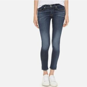 Rag & Bone Capri Jeans in Orson Wash Ankle Skinny Whisker Wash Size 25